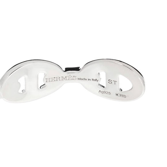 Hermes Chain D'Ancre Echainee Silver .925 Bracelet - Picture 4 of 4